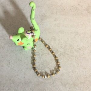 NWT India Silver with Tan Bead Ankle Bracelet